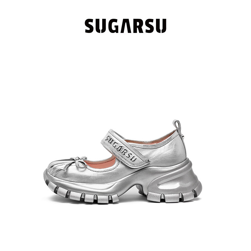 陈小纭吴谨言同款|SUGARSU酥履春季厚底芭蕾舞增高玛丽珍单鞋女,淘宝优惠券,粉丝福利购,淘宝优惠卷