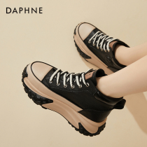 Daphne Daphne heightening 6CM ~ retro old daddy shoes womens autumn winter new gush cotton shoes thick bottom sneakers