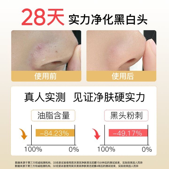 现货EIIO奕沃第二代清洁泥膜去黑头清洁毛孔涂抹面膜100ml女通用 - 图2