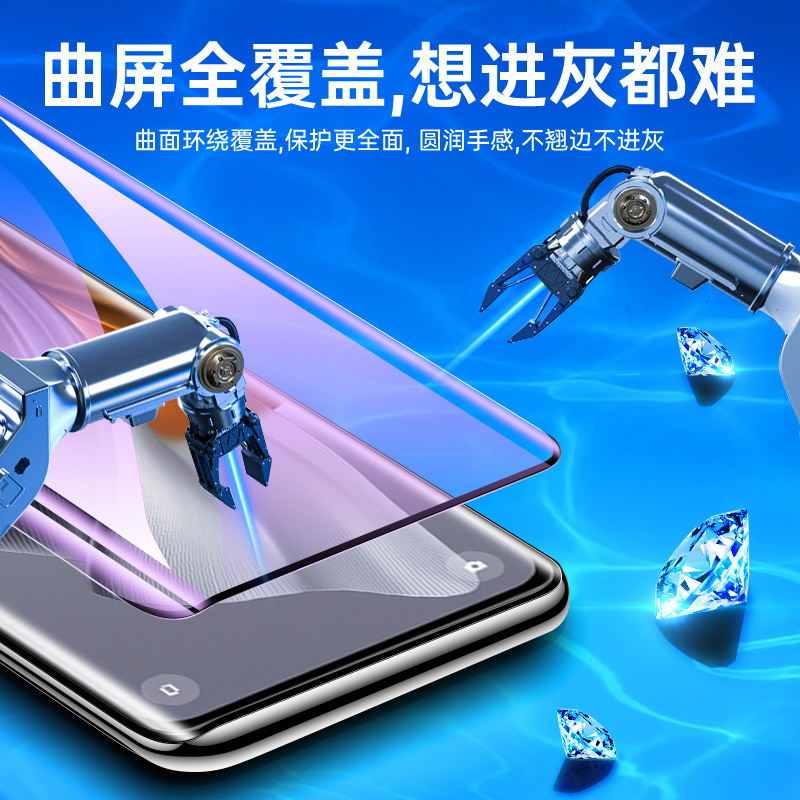 适用opporeno10钢化膜reno11/9/6/5/4pro全屏a1/a2pro手机膜findx6/x5/x3pro水凝膜realme11pro真我x7pro至尊 - 图0