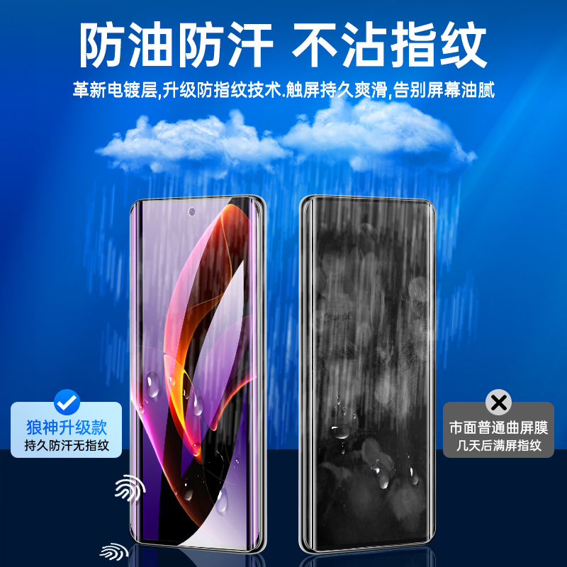 适用荣耀60钢化膜防摔全屏覆盖honor60pro手机膜无白边玻璃防爆60se曲面抗蓝光高清保护5G新款华为全包边护眼 - 图2