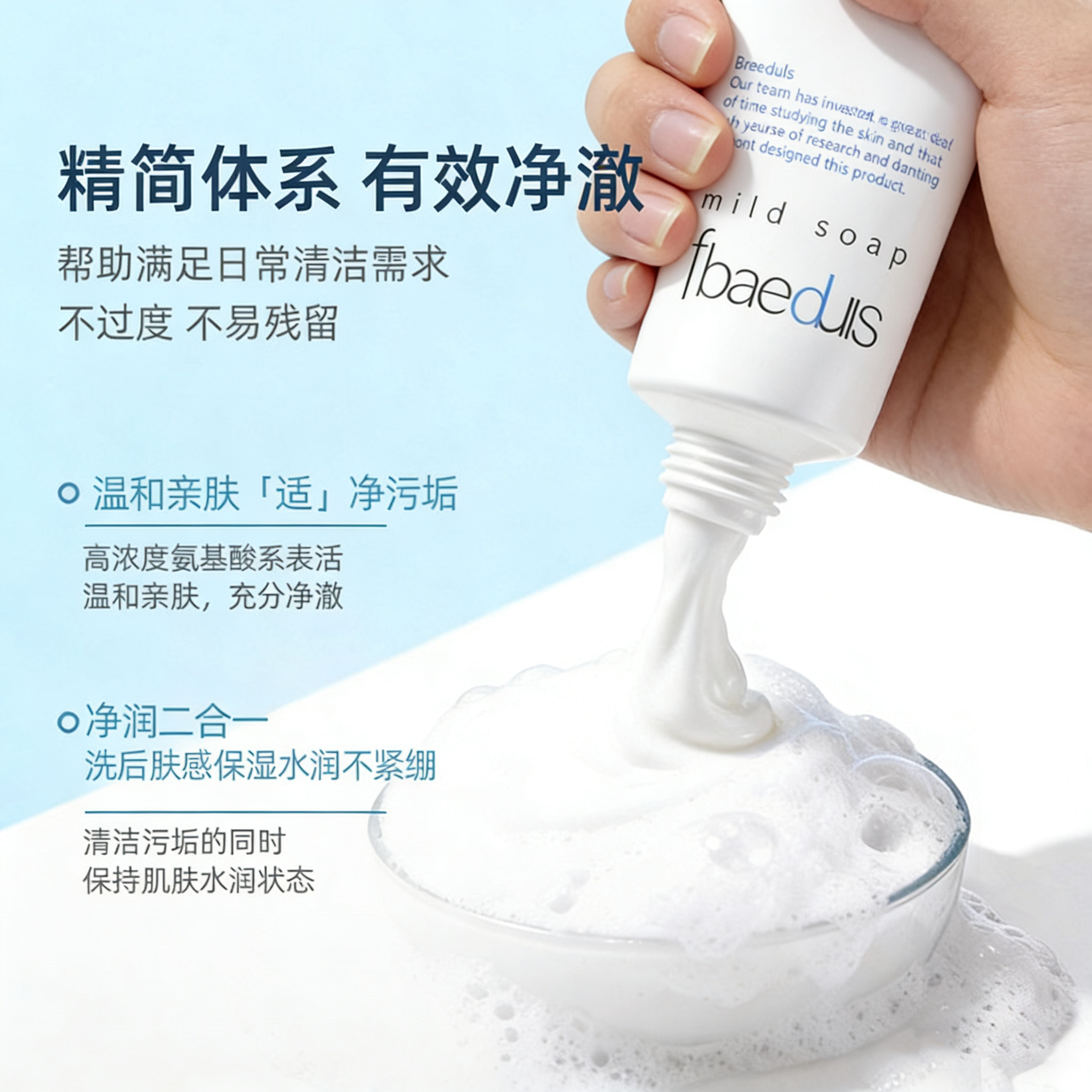 正品净润洗面奶100g温和氨基酸系洗面露焕亮洁面乳敏感肌男女,淘宝优惠券,粉丝福利购,淘宝优惠卷