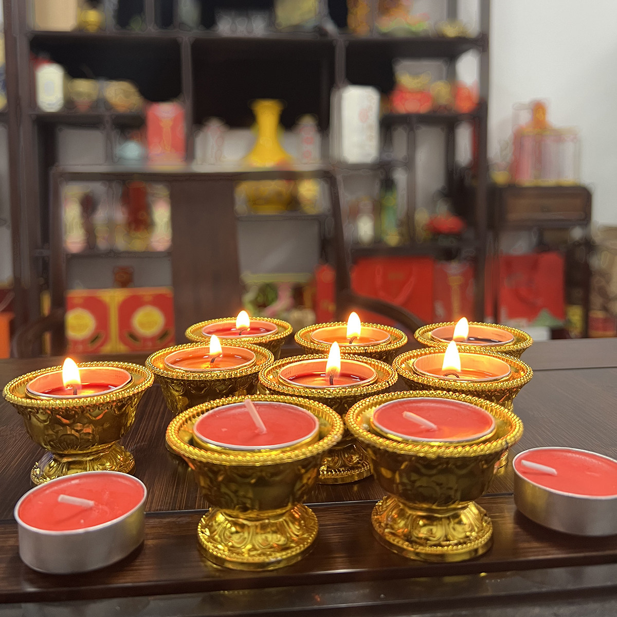 酥油灯4小时10粒装12小时金莲花高脚蜡烛金杯烛台替换金碗供佛灯,淘宝优惠券,粉丝福利购,淘宝优惠卷