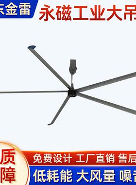 永磁工业大型吊扇7.3米大功率降温仓库厂房车间篮球馆自然通风扇