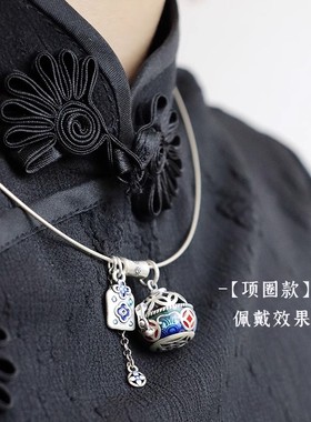 镂空香囊球香薰项链吊坠复古时尚