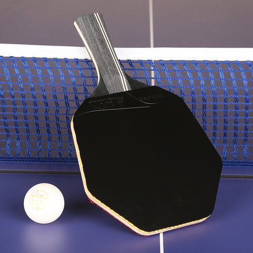 长胶乒乓球拍手工拍JEELS吉乐六角形长胶拍子碳素长反胶乒乓拍 - 图2