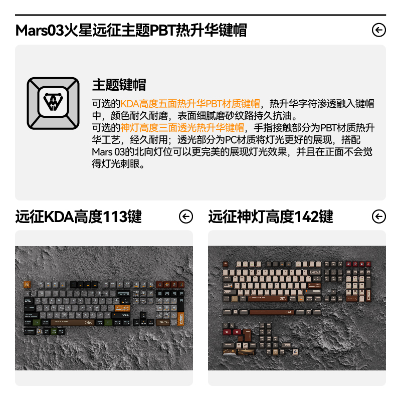 KeysMe Mars03合金铝坨坨客制化机械键盘常规版(全款预付先发卡） - 图1