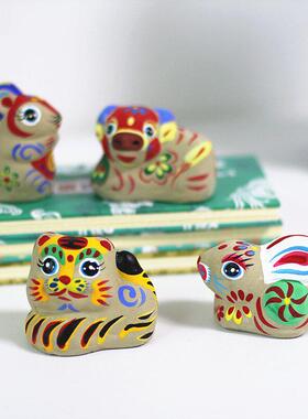 北京特色中国风纪念品天津泥人张手工泥塑人物十二生肖摆件小礼物