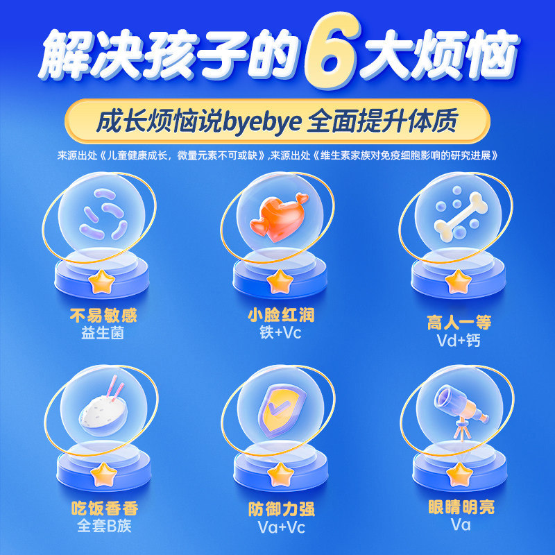 Biorela比奥拉儿童复合维生素益生菌宝宝多维C叶黄素免疫力巧克力