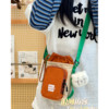 Outdoor niche travel crossbody small bag trendy mobile phone bag male and female students travel sports portable water cup bag