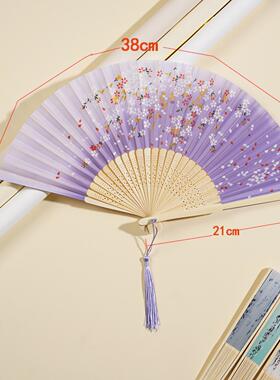 古风一笑扇竹工艺夏季随身扇景区