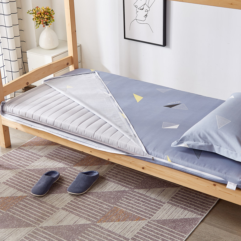 全棉床垫学生宿舍单人软垫加厚上下铺90cm垫被床褥租房专用可拆洗 - 图1