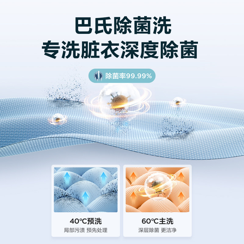 【新品】美的全自动洗脱烘干洗衣机 美的益美洗衣机