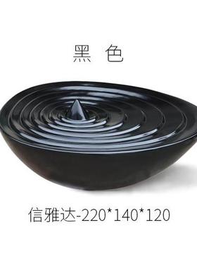 创意玻璃钢水滴摆件酒店大堂山泉水景雕塑售楼部玄关流水喷泉生财