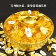 小合金元宝摆件道具仿真银元宝迷你玩具进宝金元宝铜缸聚宝盆剧本