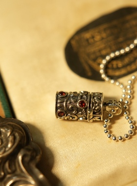 可打开装小东西吊坠S925纯银