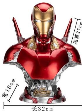漫威钢铁侠大摆件网红反浩克装甲玻璃钢雕塑商场影院客厅装饰落地