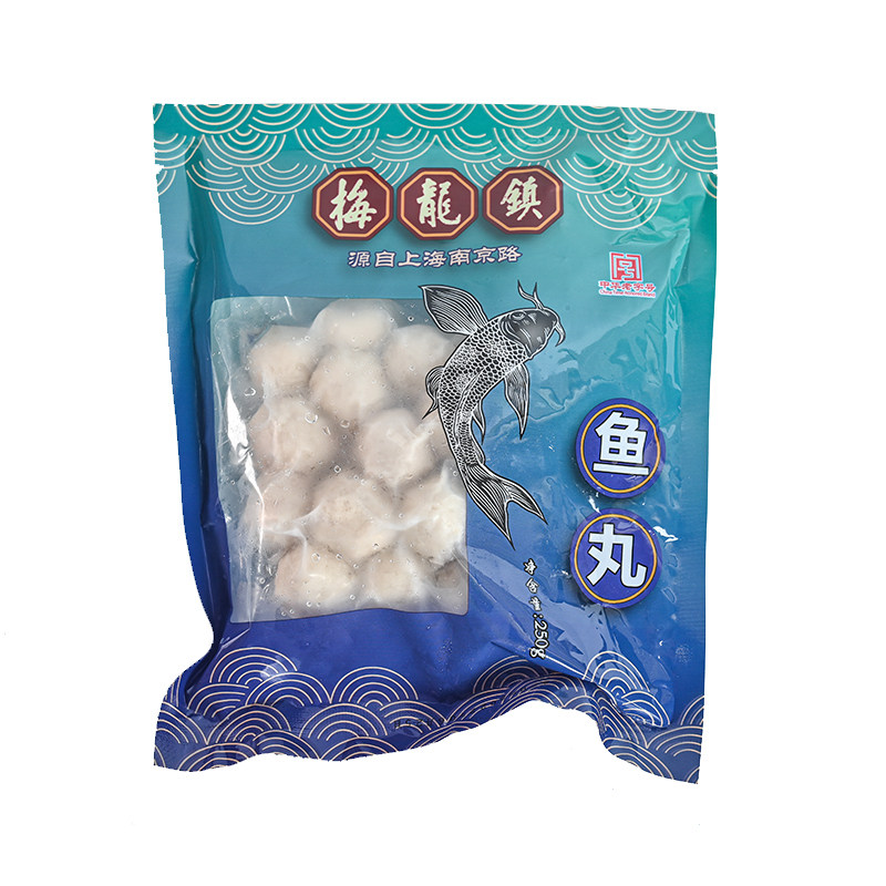 [中华老字号]梅龙镇本帮鱼丸弹性十足冷冻无添加买即赠麻酱拌馄饨,淘宝优惠券,粉丝福利购,淘宝优惠卷