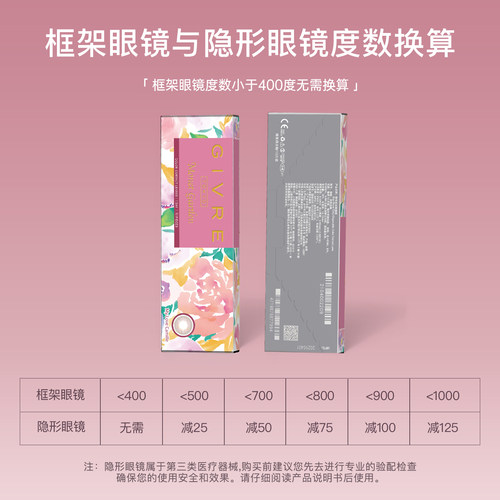 绮芙莉givre美瞳日抛10片莫奈棕日常通勤彩色隐形近视眼镜旗舰店 - 图2