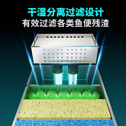 鱼池过滤器瀑布水循环过滤系统庭院大型室外户外水池净化净水设备 - 图2