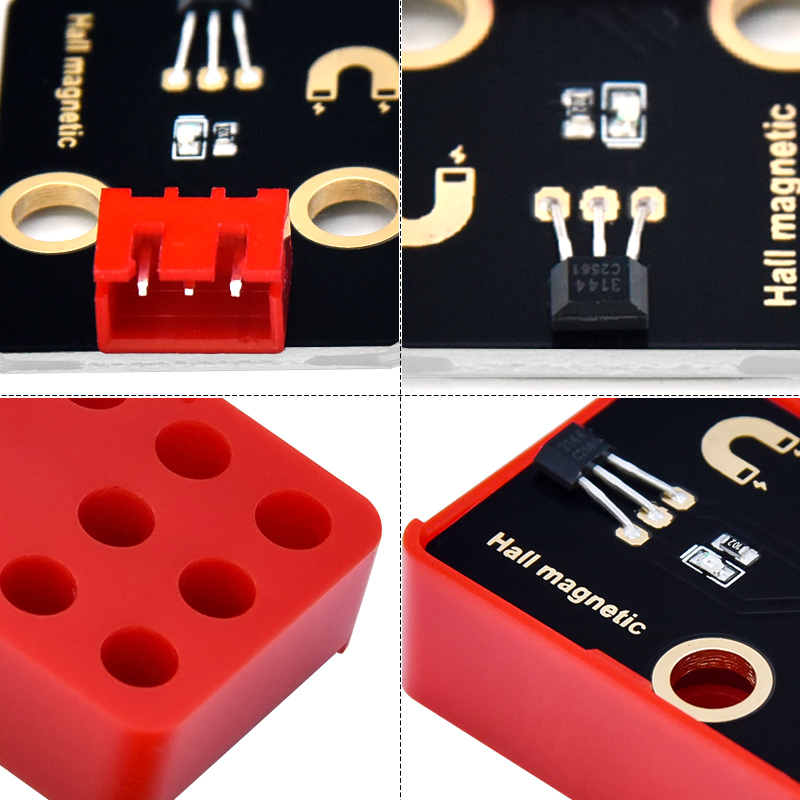 Keyes 霍尔磁力传感器电机测速模块 3144E单开电路测速计数传感器 - 图1