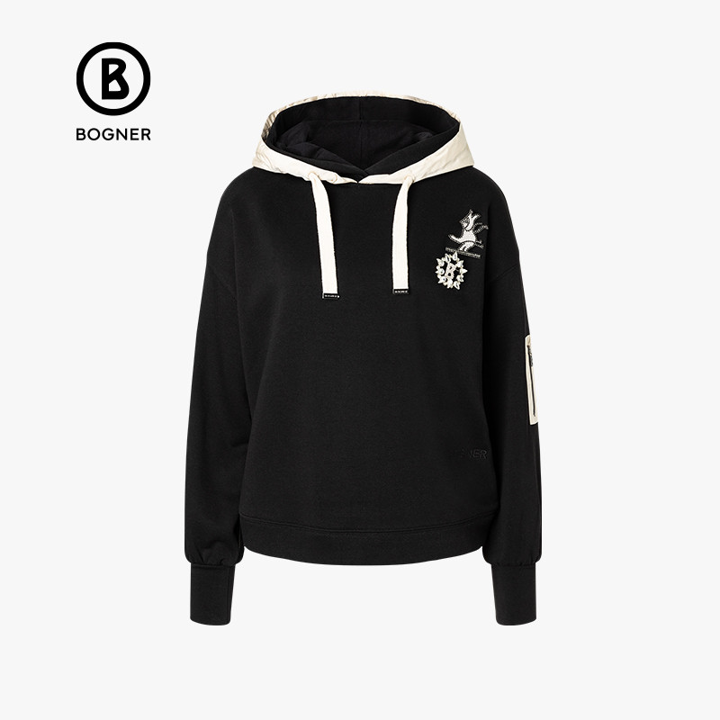 BOGNER博格纳 SAILA女士时尚复古简约长袖胸罩连帽卫衣休闲上衣,淘宝优惠券,粉丝福利购,淘宝优惠卷