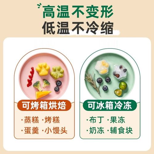 宝宝辅食蒸糕模具婴儿食品级硅胶米糕猫爪香肠耐高温烘焙工具全套 - 图2