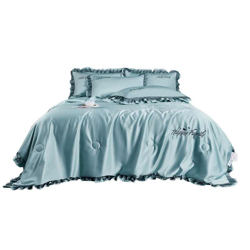 洁丽雅真丝四件套单夏季双人被芯 洁丽雅温州化纤被