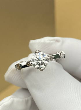 金功良匠高颜值轻奢莫桑钻戒指