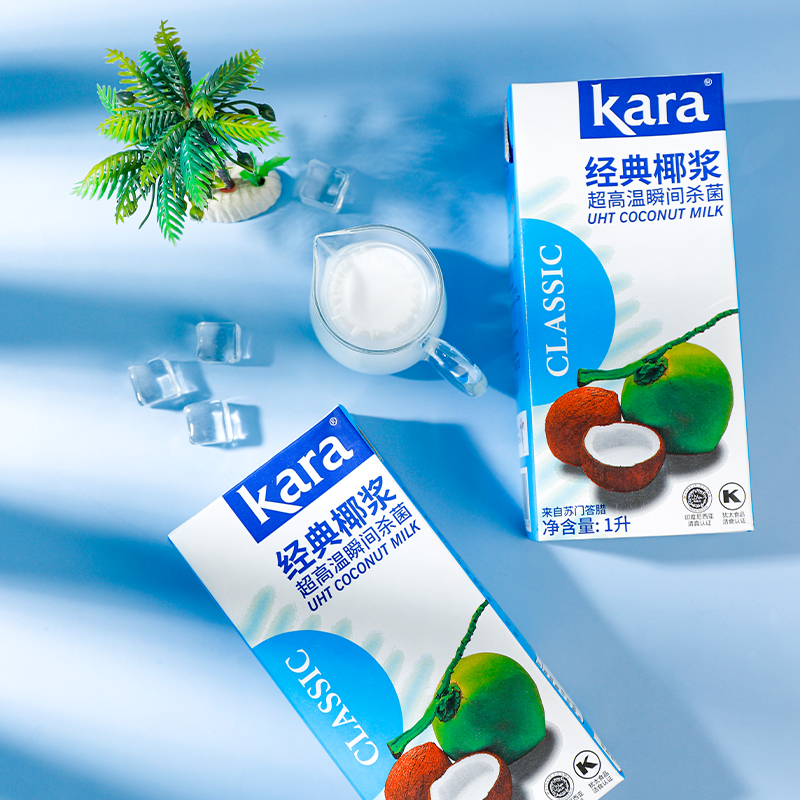 Kara佳乐牌经典椰浆1L奶茶店专用浓缩纯正椰奶浆椰汁整箱商用进 - 图2