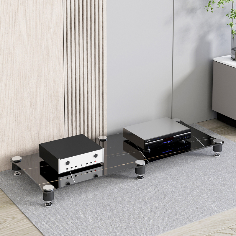 High temperature resistant amplifier rack glass audio equipment cabinet