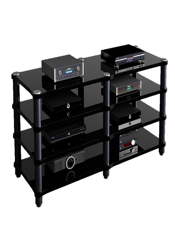 Metal column amplifier rack speaker cabinet