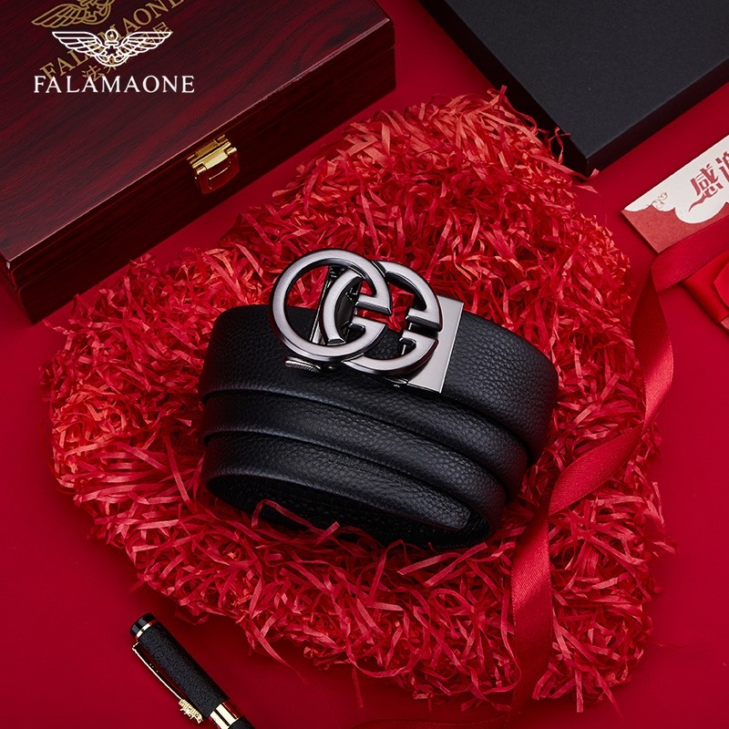 falamaone男士皮带纯牛皮奢侈品高档真皮腰带自动扣品牌裤带男,淘宝优惠券,粉丝福利购,淘宝优惠卷
