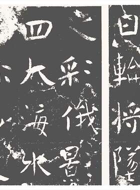 新品上市北齐名碑 沙丘城造像残碑 古代书法碑拓高清微喷装饰画