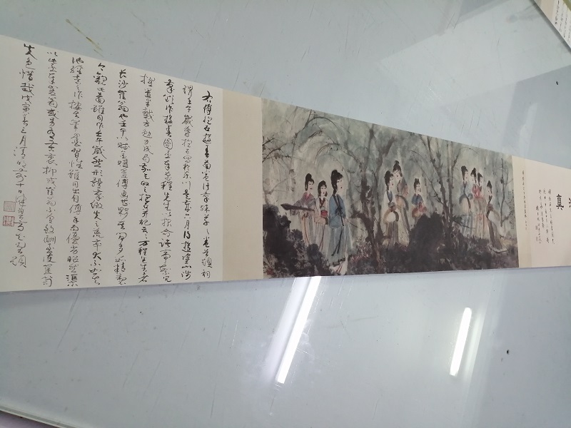 傅抱石-游春图人物风景国画书画作品真迹艺术微喷复制临摹欣赏 - 图3