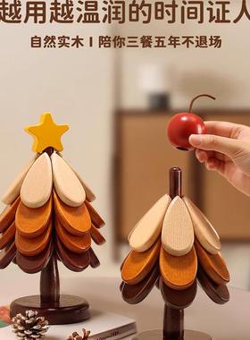 新年圣诞树砂锅隔热垫餐