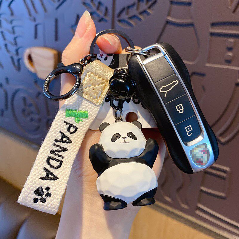 成都熊猫花花文创纪念品伴手礼小礼物旅游创意礼品中国特色钥匙链