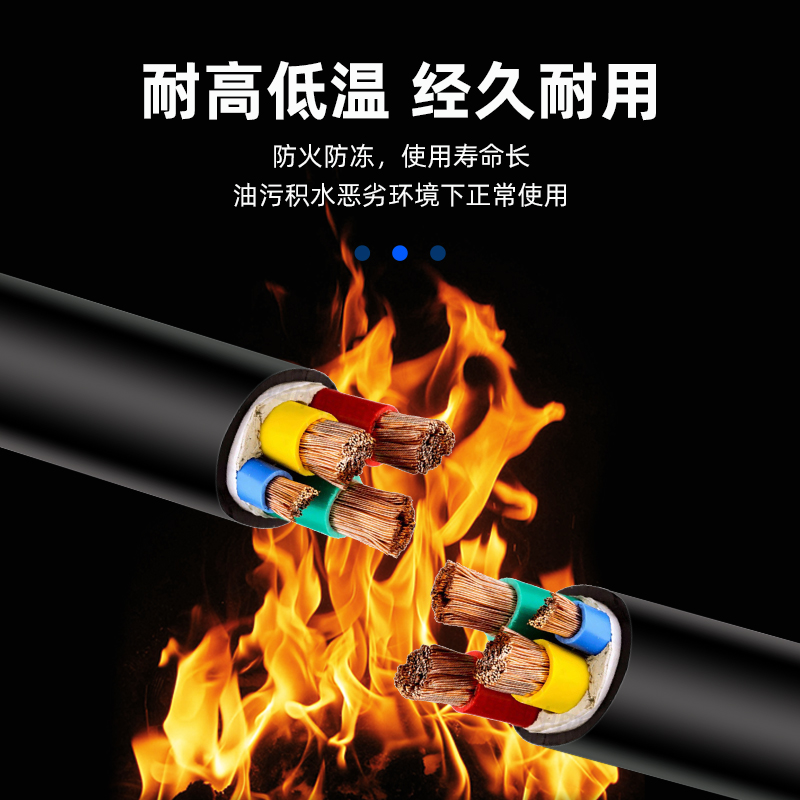 国标rvv/vvr软芯电缆线2 3 4 5芯10 16 25 35平方三相四线护套线 - 图1