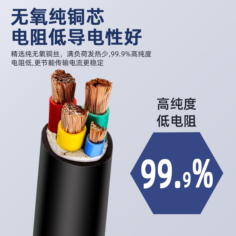 国标rvv/vvr软芯电缆线2 3 4 5芯10 16 25 35平方三相四线护套线 - 图0