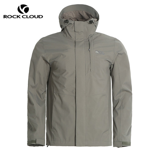 Rockcloud岩云2025秋季新品徒步登山郊游防水防风男单冲锋衣 - 图3