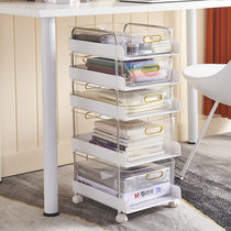 Childrens bookshelves desk-containing boxes Divine Instrumental Books Plover shelves removable Students table Multi-layer finishing cabinets