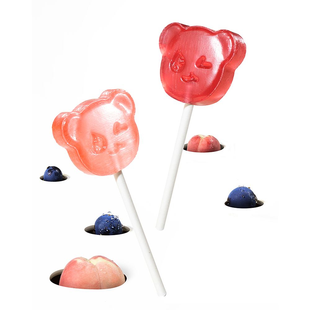 盒马贝欧宝益生菌棒棒糖70g混合口味水蜜桃葡萄橙子味小零食糖果 - 图3