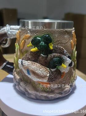 跨境新款Stainless Steel Cup for Hunters猎人专用不锈钢马克杯