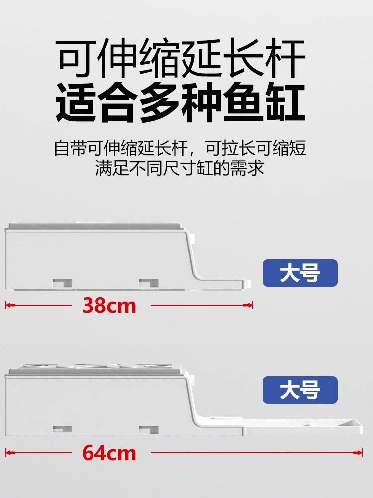 鱼缸过滤盒水族箱顶部上置过滤器静音净水循环三合一养鱼过滤设备-图3