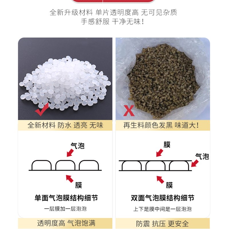 防震宽双层加厚20-120cm3-4MM打包卷N包装泡泡纸泡沫垫快递汽 - 图0