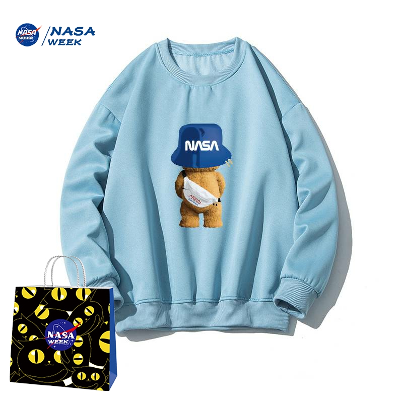 nasa联名款2022圆领连帽男女j卫衣 NASA  WEEK卫衣