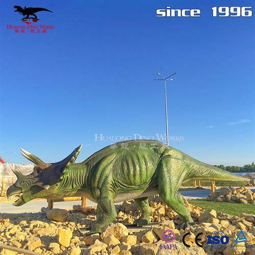 户外美陈仿真机械电动模型三角龙高密度硅胶海绵大型室外恐龙,淘宝优惠券,粉丝福利购,淘宝优惠卷