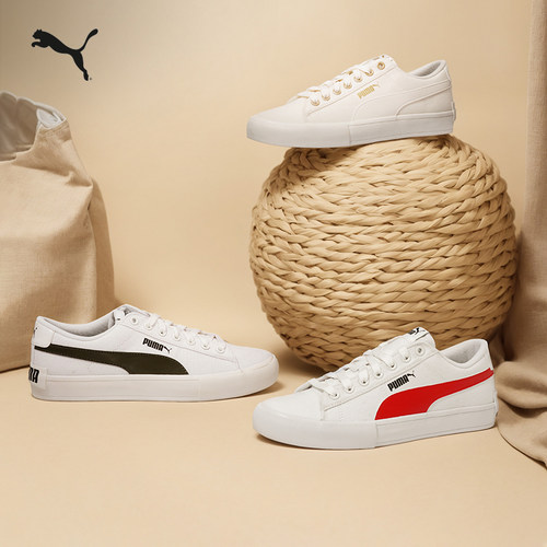 板鞋帆布鞋小白鞋BARI男女低帮经典复古389383彪马puma官方奥莱 - 图0