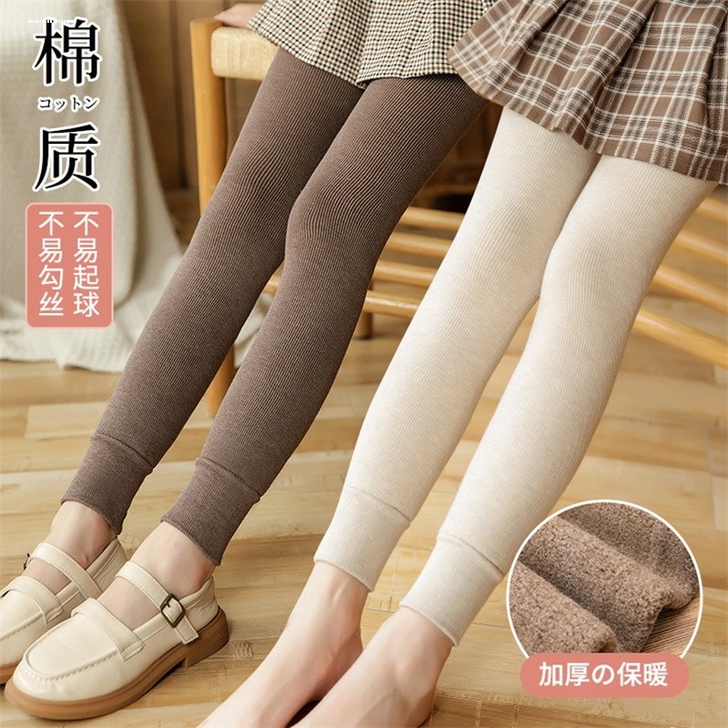 女童加绒加厚一体绒外穿洋气连裤袜 赋娜连裤袜/打底袜