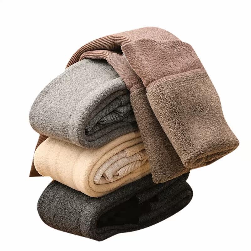 女童加绒加厚一体绒外穿洋气连裤袜 赋娜连裤袜/打底袜